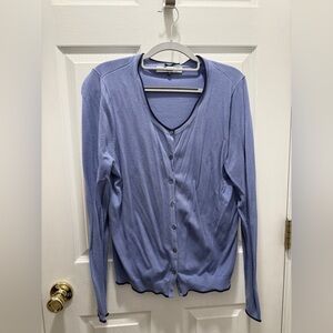Women's Blue Cardigan Sweater